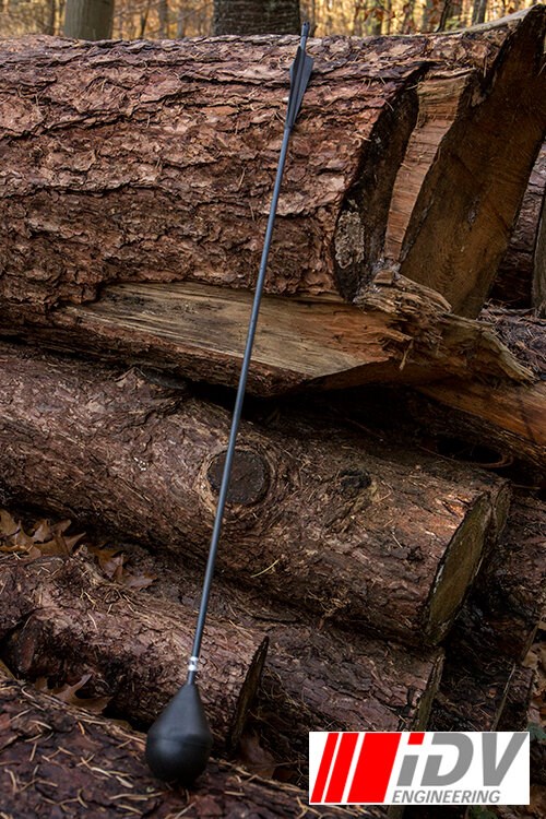 Round Head Arrow - Black Shaft Product image
