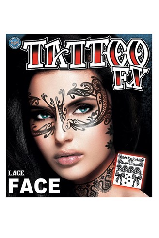 Lace Temporary Face Tattoo