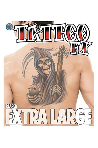 Extra Large Reaper Temporary Tattoo